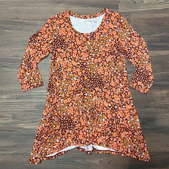LOGO by Lori Goldstein Floral Tunic